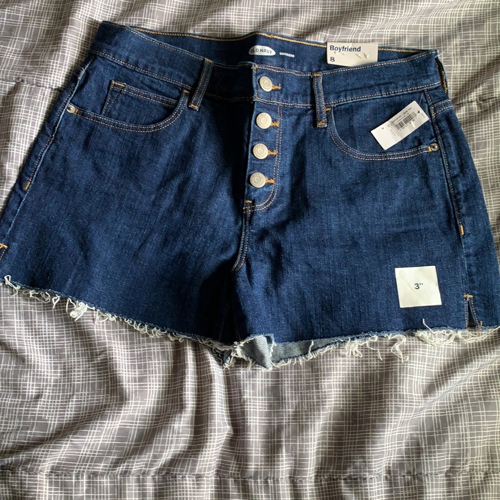 Boyfriend jean shorts